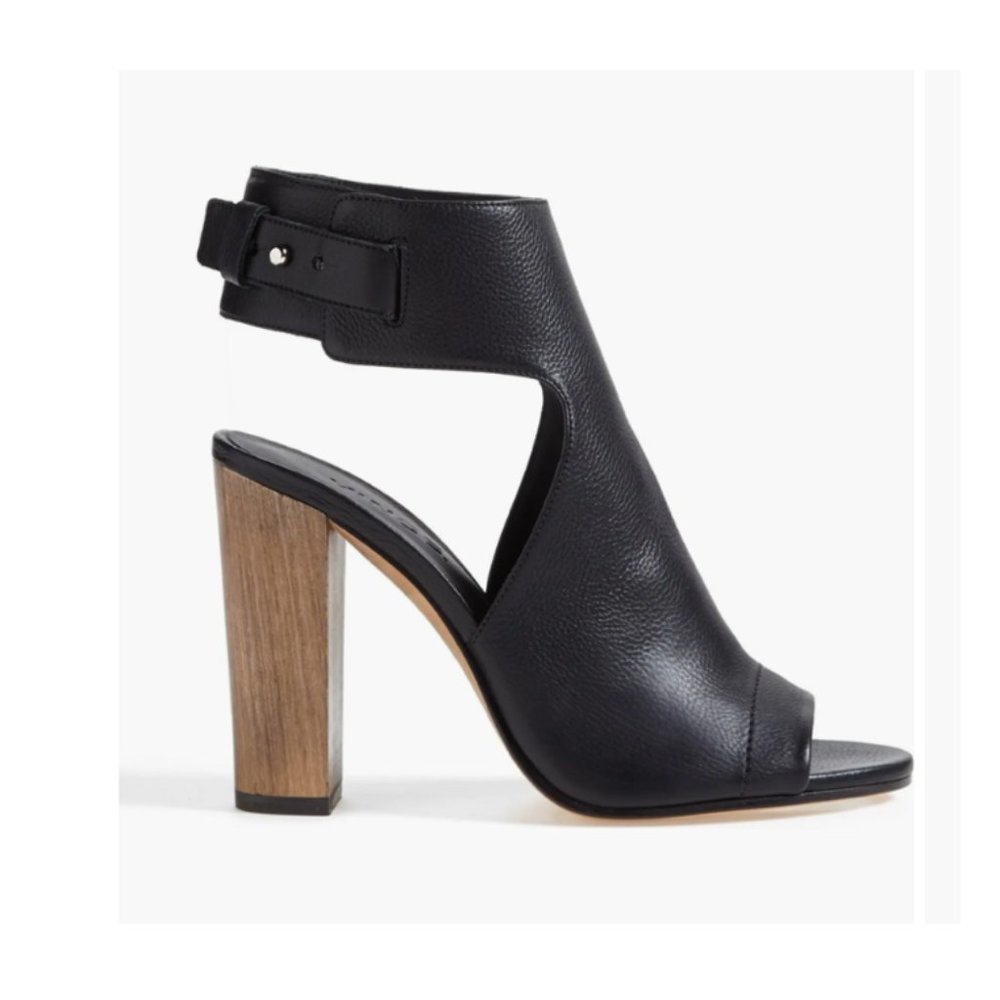 Vince Addie Open-Toe Bootie Block Heel Sandals Bl… - image 3